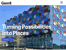 Tablet Screenshot of genr8developments.com